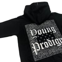 Image 1 of Paisley Zip Up Hoodie (black)