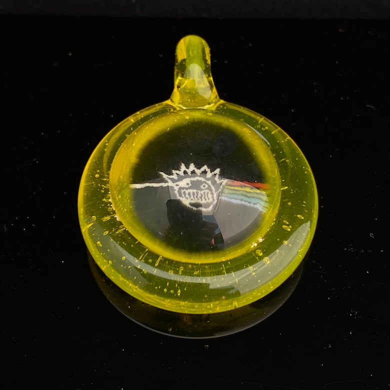 Image of Dark Side of the Boognish Glass Murrine Pendant WEEN