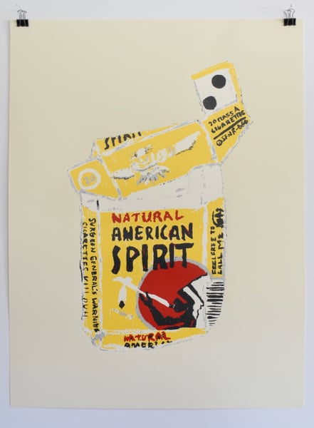 Image of American spirit screen print 