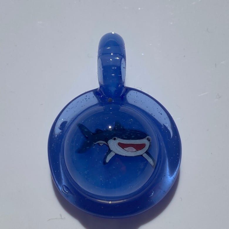 Image of Destiny the Whale Shark Glass Murrine Pendant