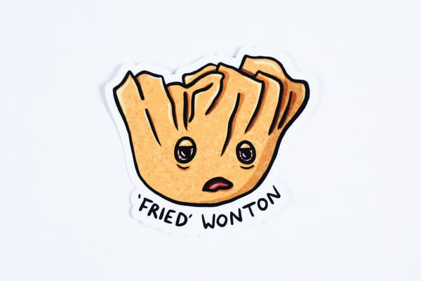 Image of Fried Wonton Vinyl Sticker