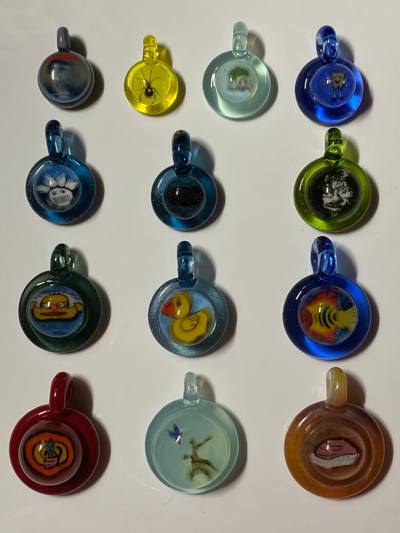 Image of COVID $19 Glass Murrine Pendant 2020