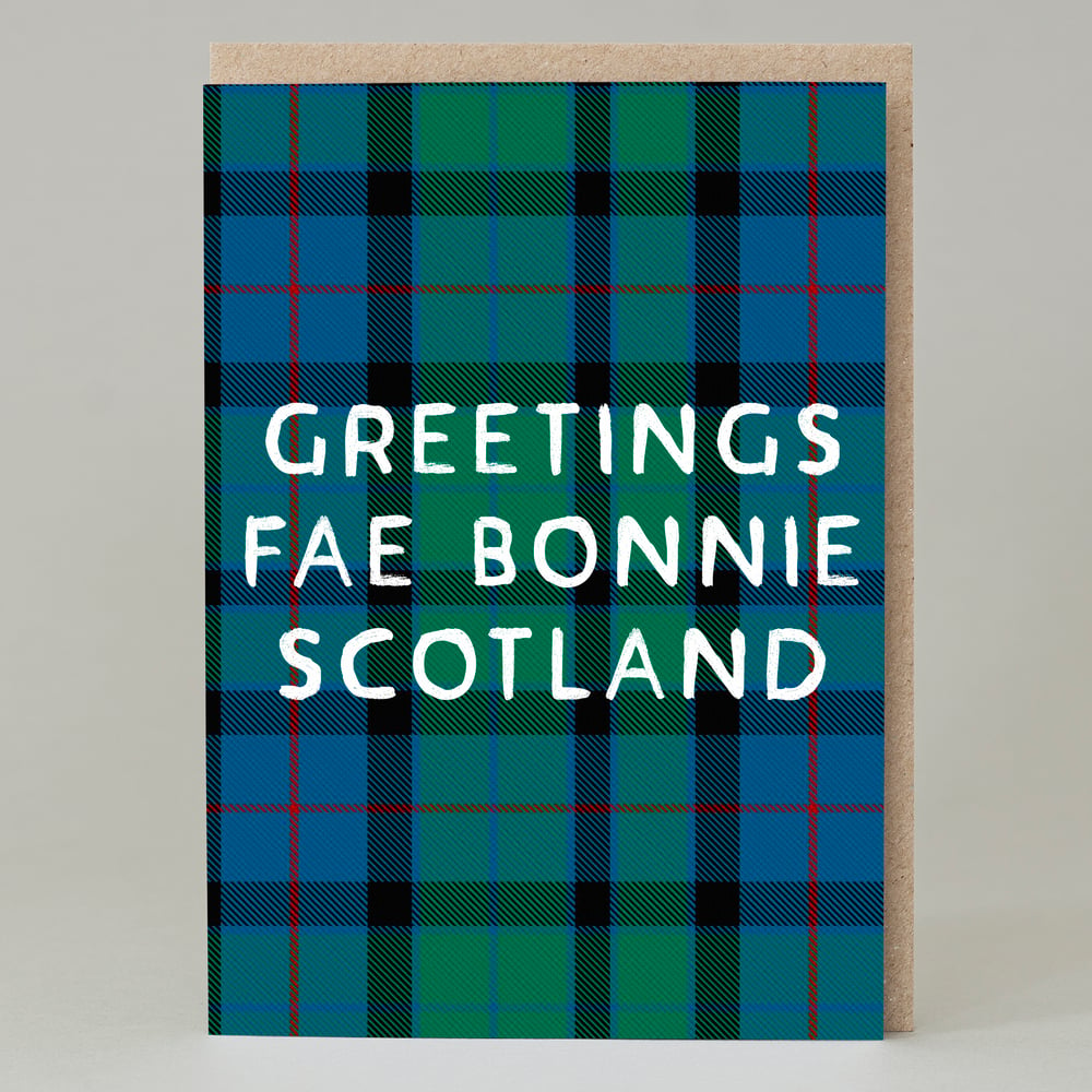 Image of 'Greetings Fae....' Tartan (Card)