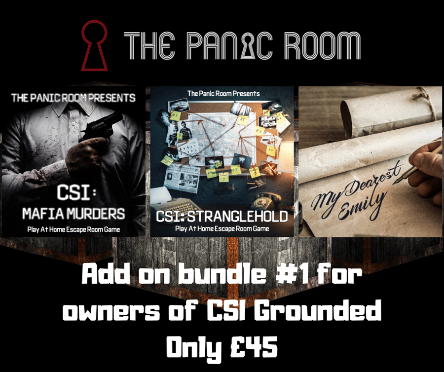 Image of Online Escape Room Add-on Bundle #1 (For CSI: Grounded Owners)