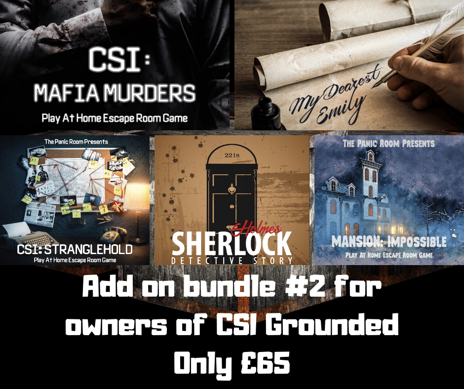 Image of Online Escape Room Add-on Bundle #2 (For CSI: Grounded owners)