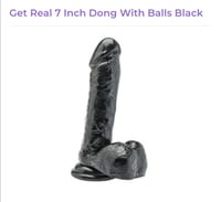 Get Real 7-inch penis dong with balls black
