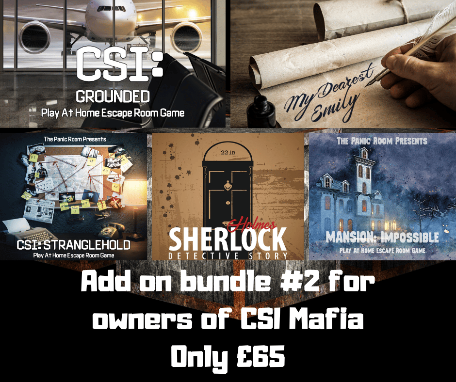 Image of Online Escape Room Add-on Bundle #2 (For CSI: Mafia owners)