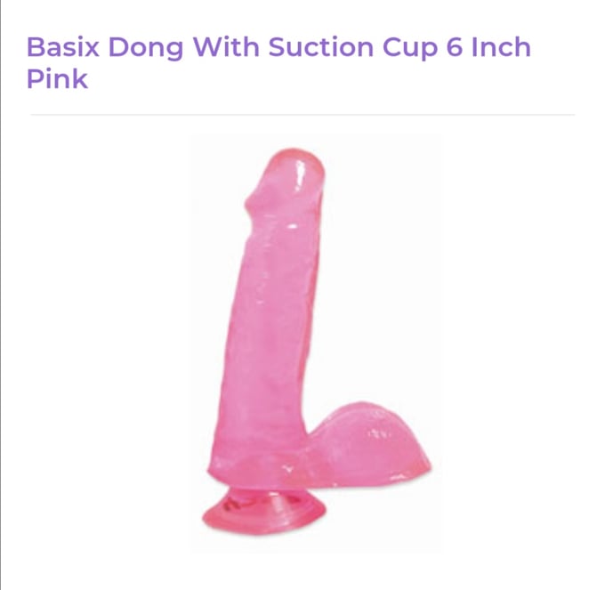 Image of Basix 6 inch Pink Dong