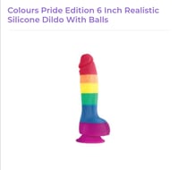 Image 2 of Rainbow Silicone Dildo