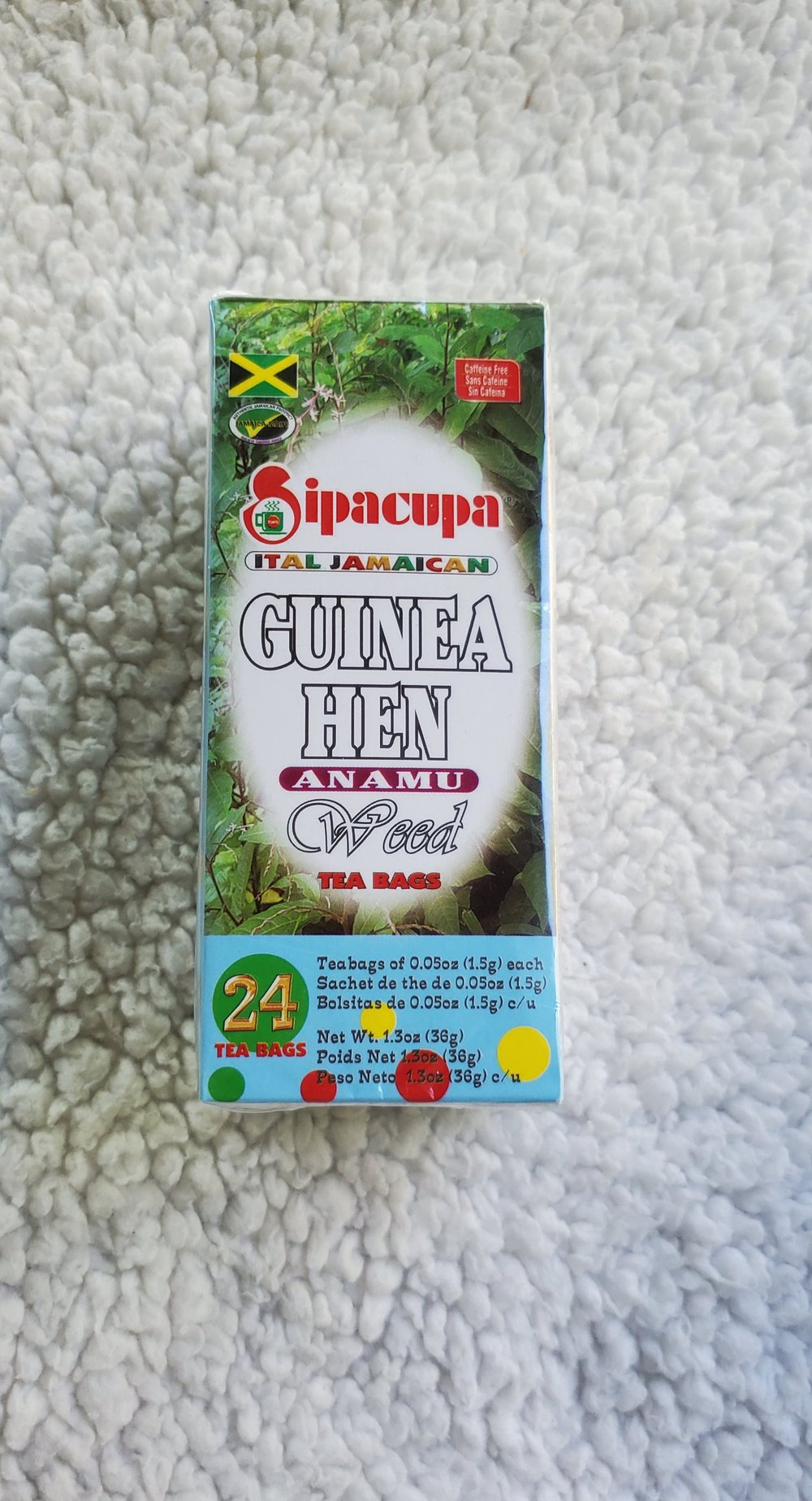 Guinea Hen leaves teabags 
