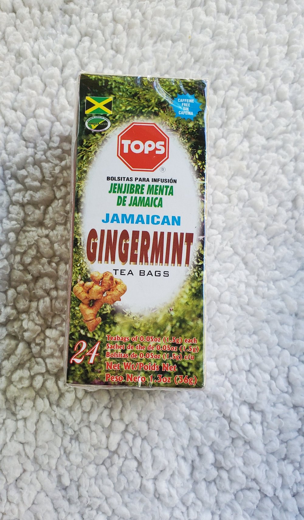 Gingermint teabags 
