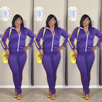 Image 1 of Purple Reign-Beaux Jogger Set