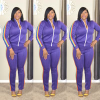 Image 3 of Purple Reign-Beaux Jogger Set