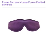 Image 4 of Large leather padded blindfold