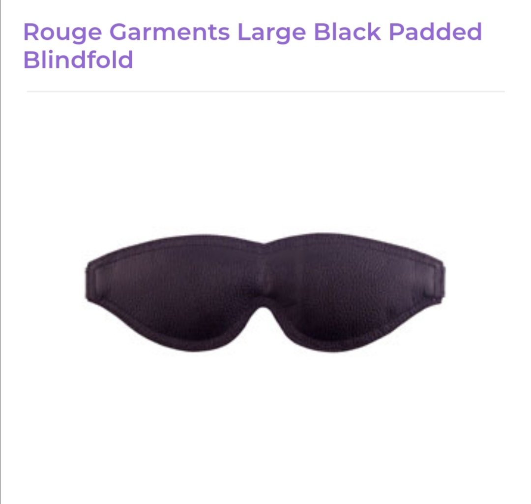 Image of Large leather padded blindfold