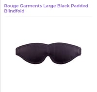 Image 2 of Large leather padded blindfold