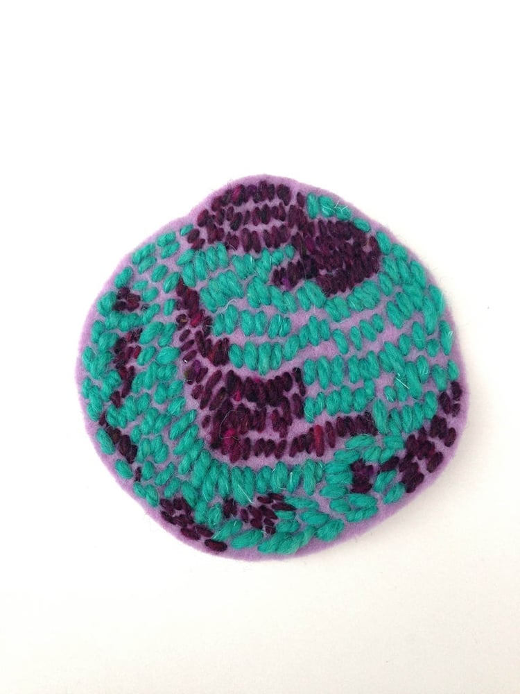 Image of Embroidered brooch 
