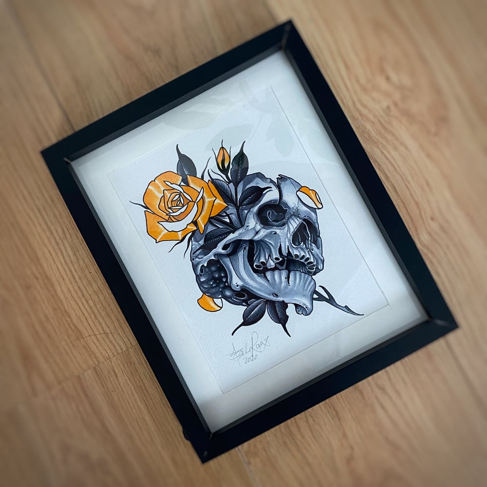 Image of A5 SKULL/ROSE - *ORIGINAL*