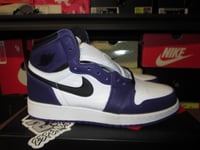 Image of Air Jordan I (1) Retro High OG "Court Purple/White" GS