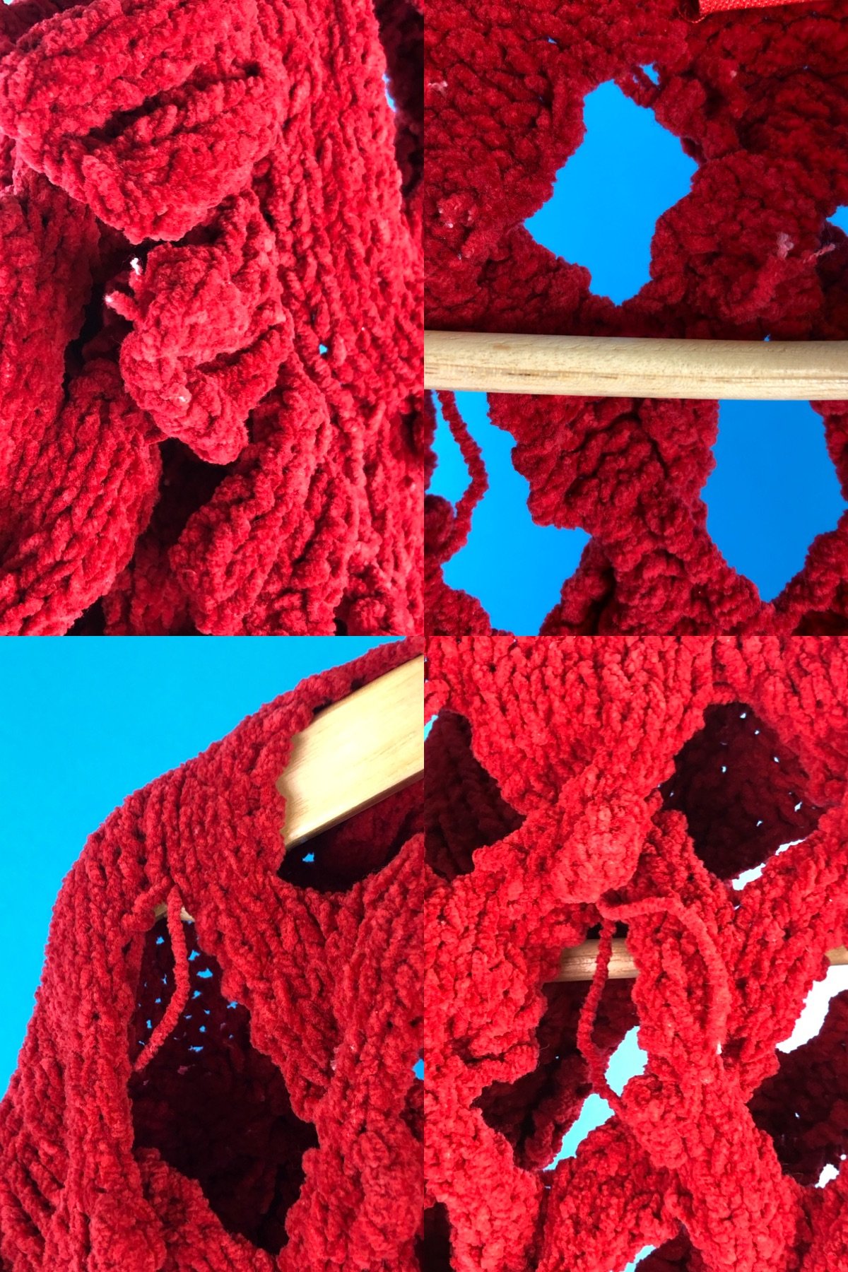 RARE Vintage Vivienne Westwood Red Heavy Knit Jacket 1991 Cut