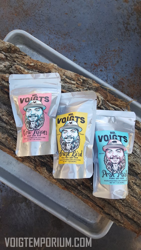 Image of Mr.Voigt's BBQ dry rub 3 Sampler pack