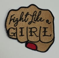 Fight Like a Girl Iron-on Patch