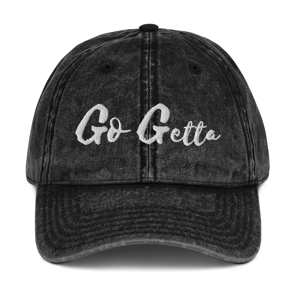 Image of The "Go Getta State Of Mind" Stone Wash Dad Cap