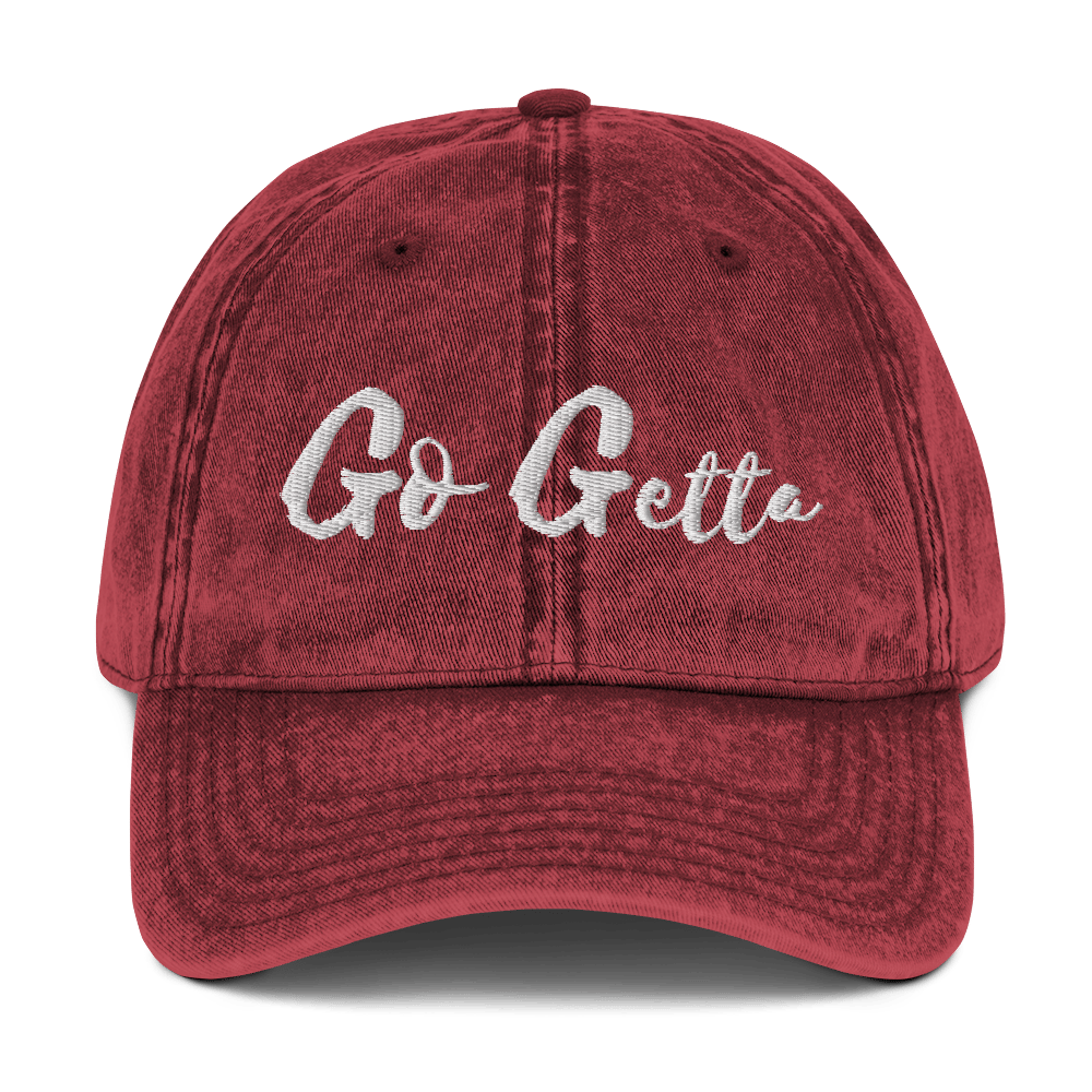 Image of The "Go Getta State Of Mind" Stone Wash Dad Cap