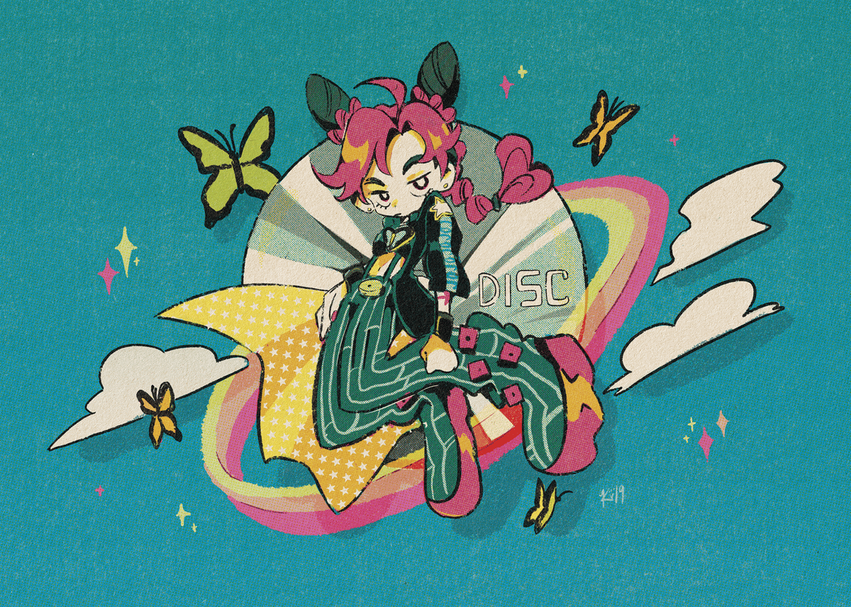 Rainbow Jolyne print