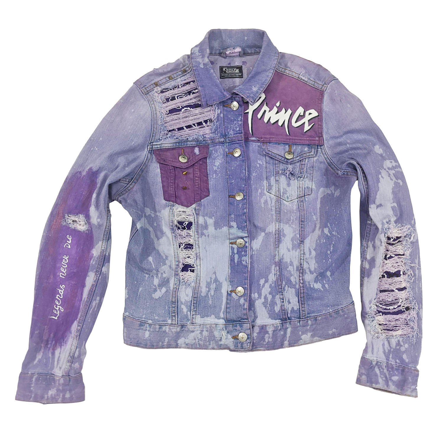 Brigitte's Art Purple Denim Jacket
