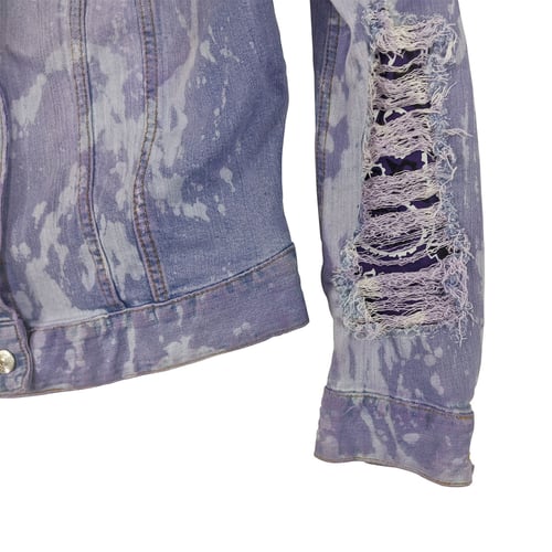 Image of Prince Purple Rain Tribute Customized Women's Denim Jacket