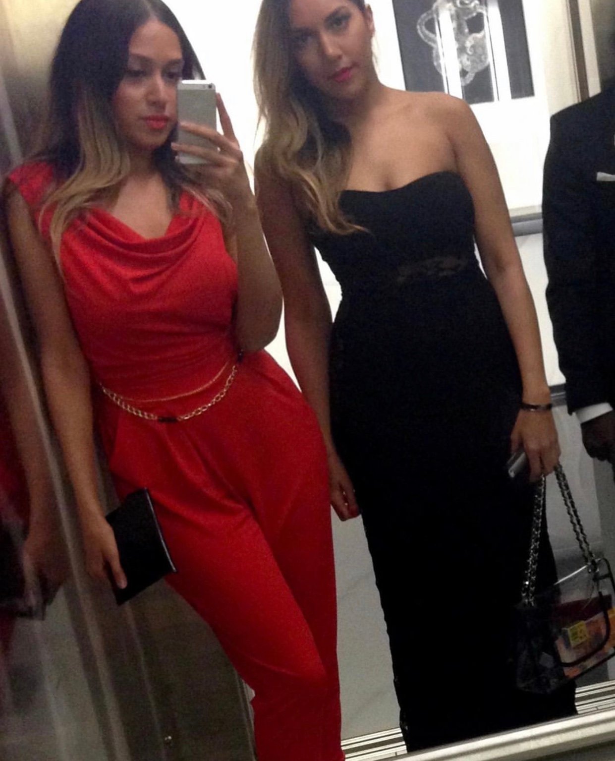 Image of CORAL OFF-SHOULDER JUMPSUIT WITH BELT (MEDIUM)