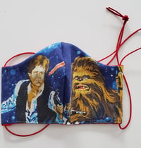 Image 2 of EDIT- Repurposed Star Wars 1977 Bedsheet & Jersey Fabric Facemasks