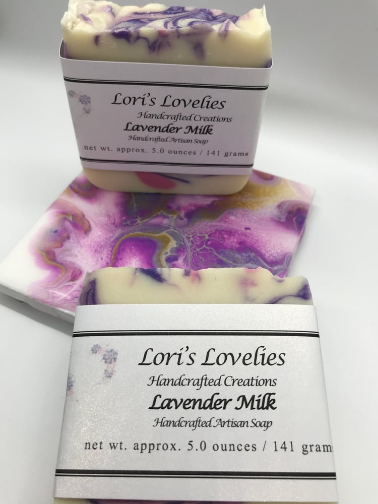 Image of Lavender Milk Soap (This product contains nut milk)