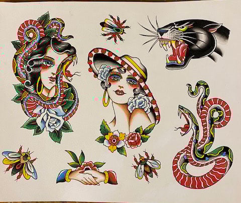 2024年激安 3 flash Tattoo (original) Tattoo Douglas Chip | アート・デザイン・音楽
