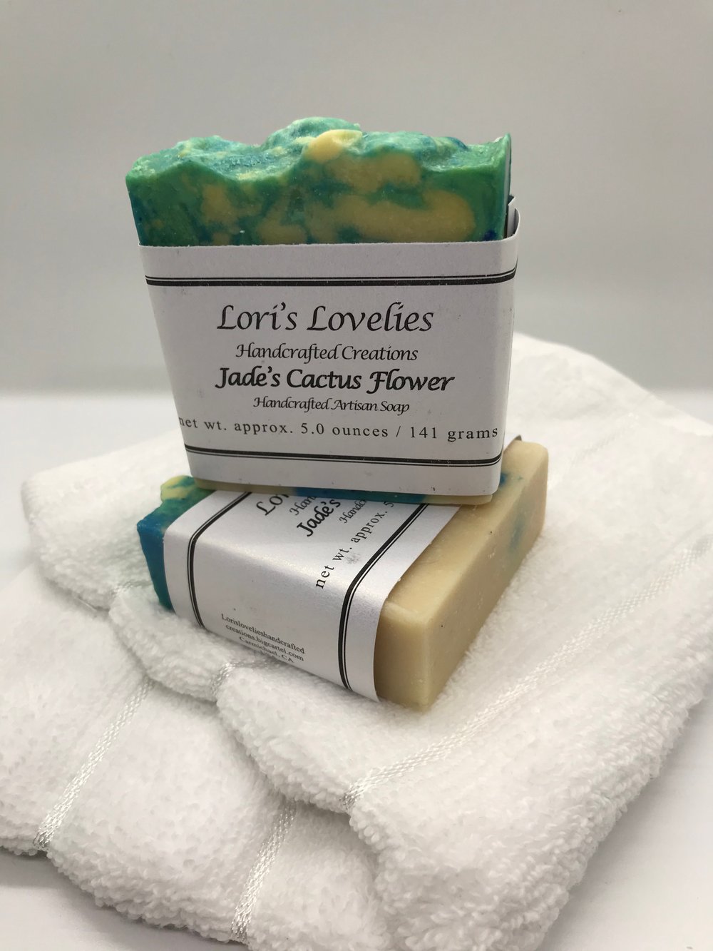 Image of Jades Cactus Flower Soap  (Contains nut oils)