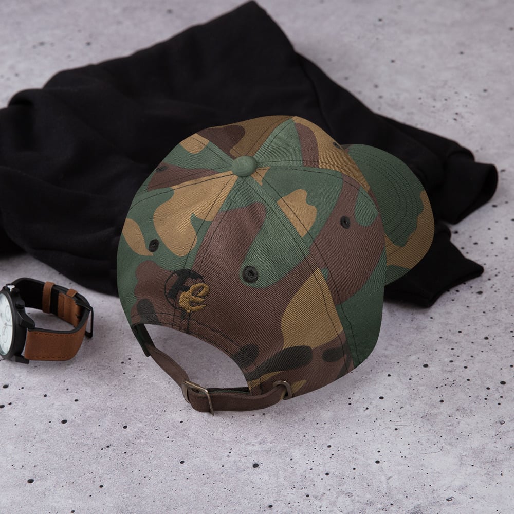 Image of Black & Gold Fresh Effect Camo Dad hat