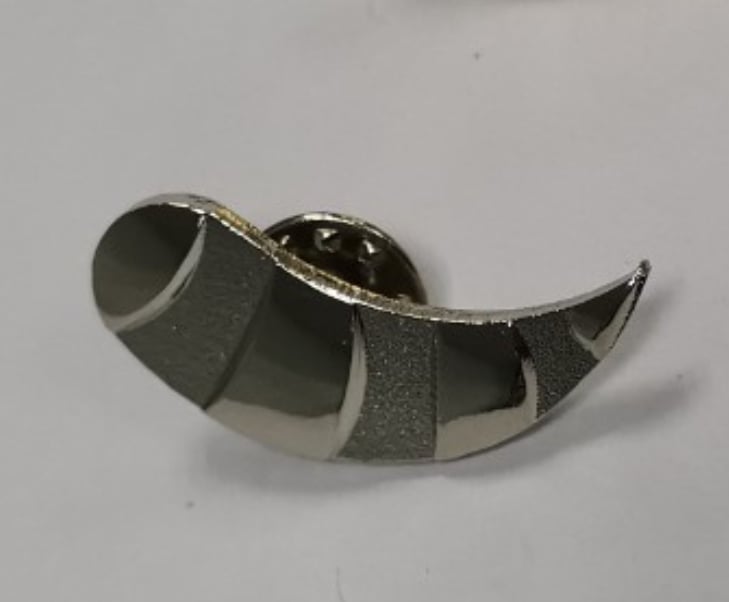 Image of BANDITS STAPLE TAIL LOGO PIN - SILVER