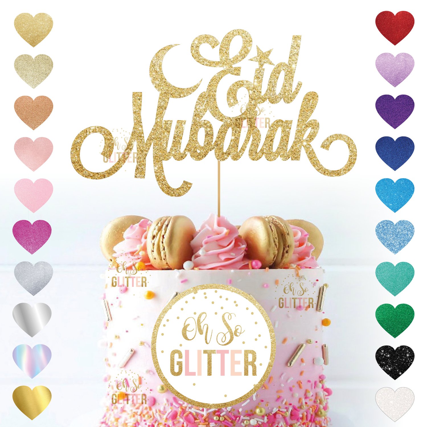 Image of Eid Mubarak - cake topper