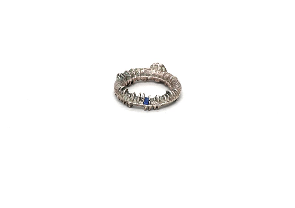 Image of Stubble ring silver