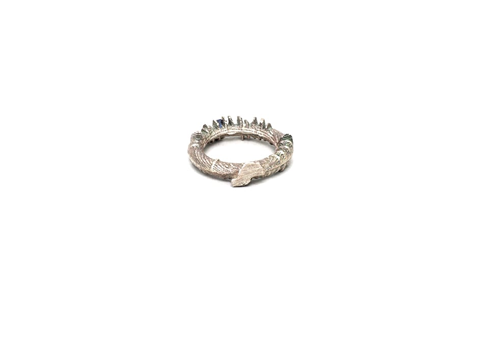 Image of Stubble ring silver