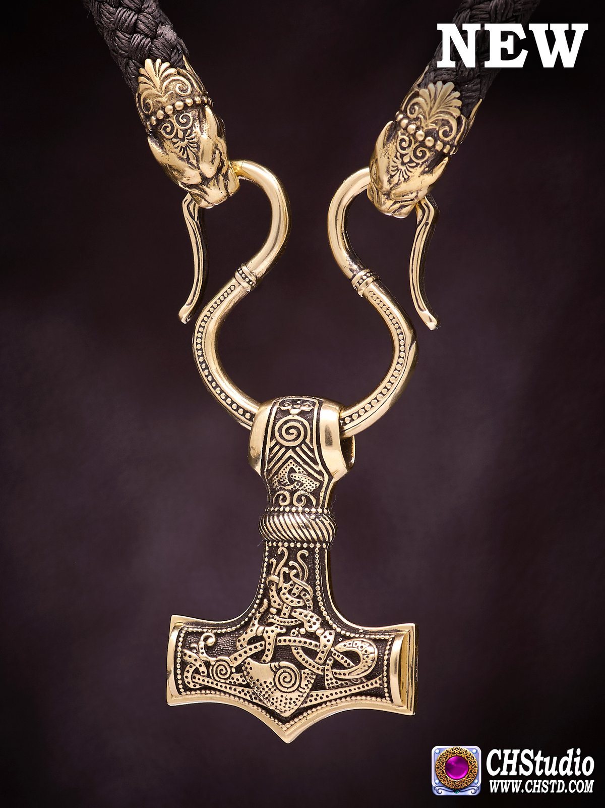 Thor's Hammer :: MJOLNIR + Paracord Necklace ( Mammen 2 )