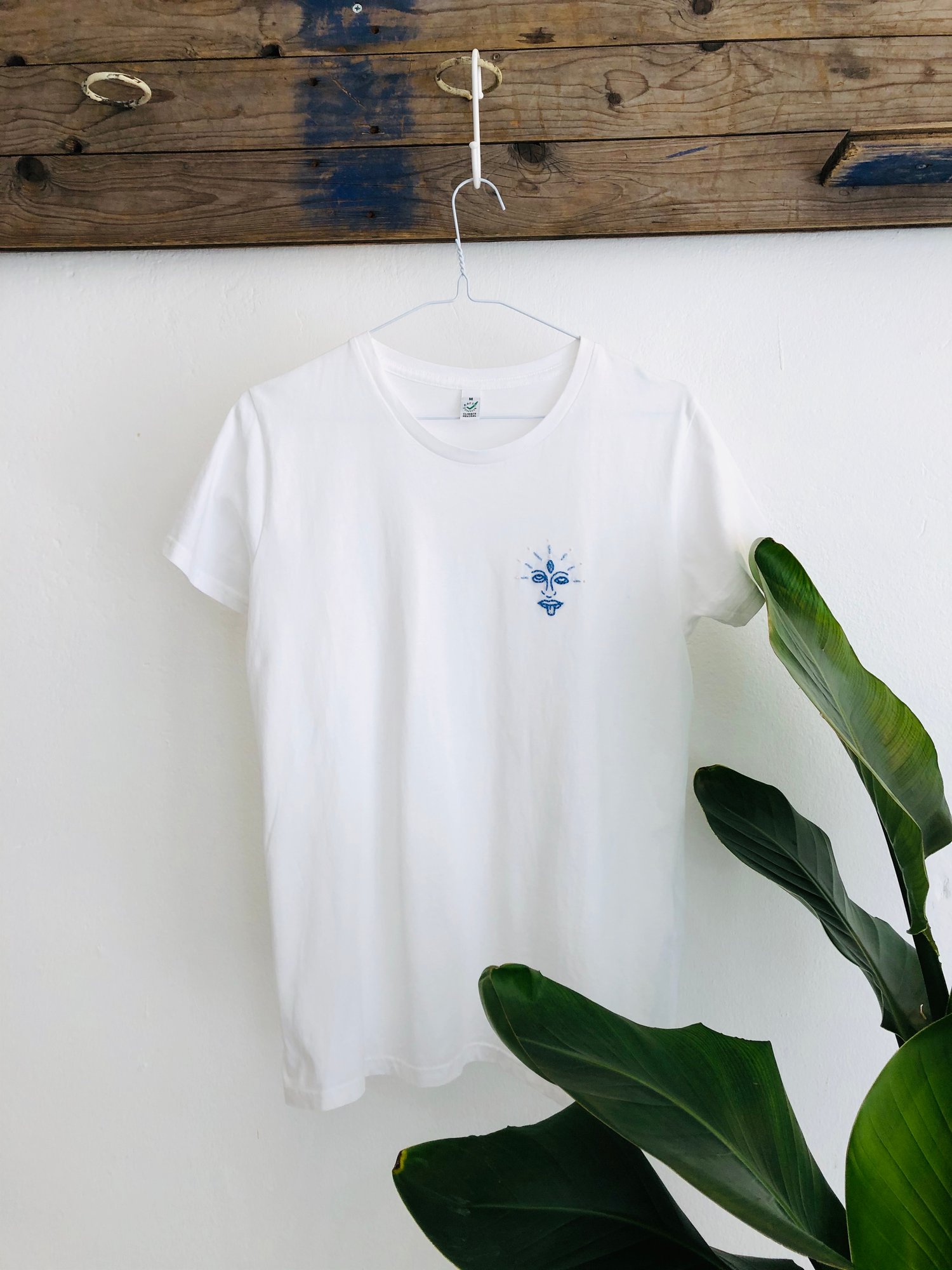 Image of GODDESS KALI – blue multi-colored – white classic t-shirt 
