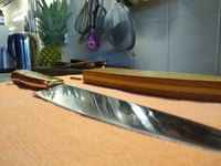 7 inch Stainless Chef Knife with custom Saya