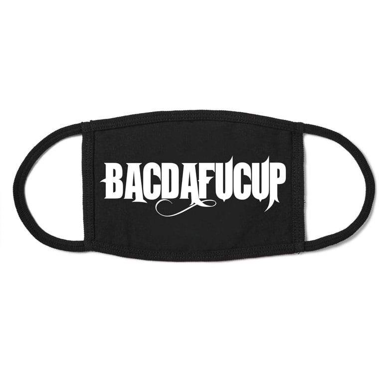 Image of BACDAFUCUP Face Cloth Mask - Black