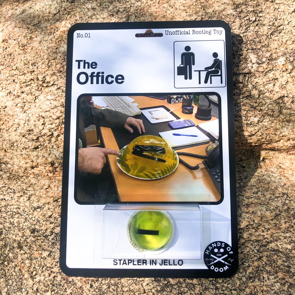 Image of Stapler in Jello prank action figure