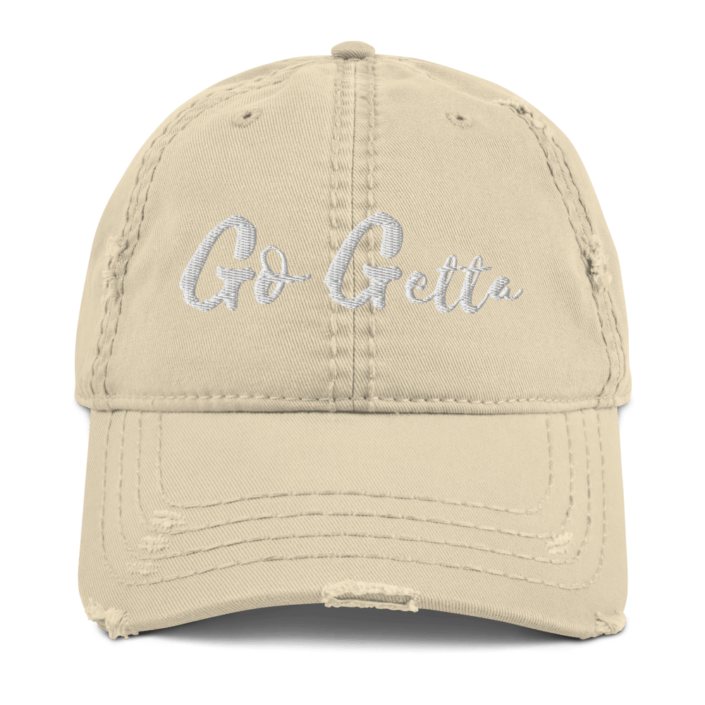 Image of The "Go Getta State Of Mind" Distressed Dad Cap