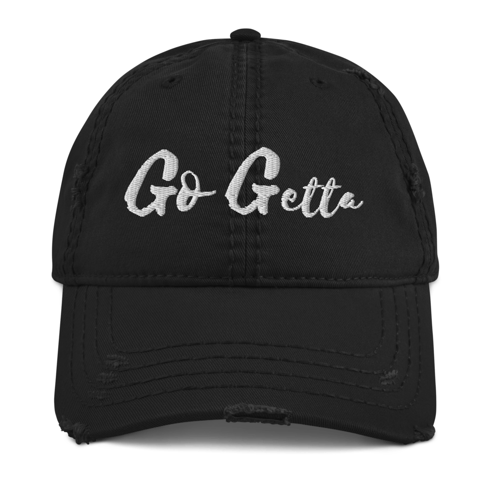 Image of The "Go Getta State Of Mind" Distressed Dad Cap