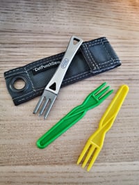 Image 3 of Pose Blades - Poseidon - Titanium French Fries EDC Fork 