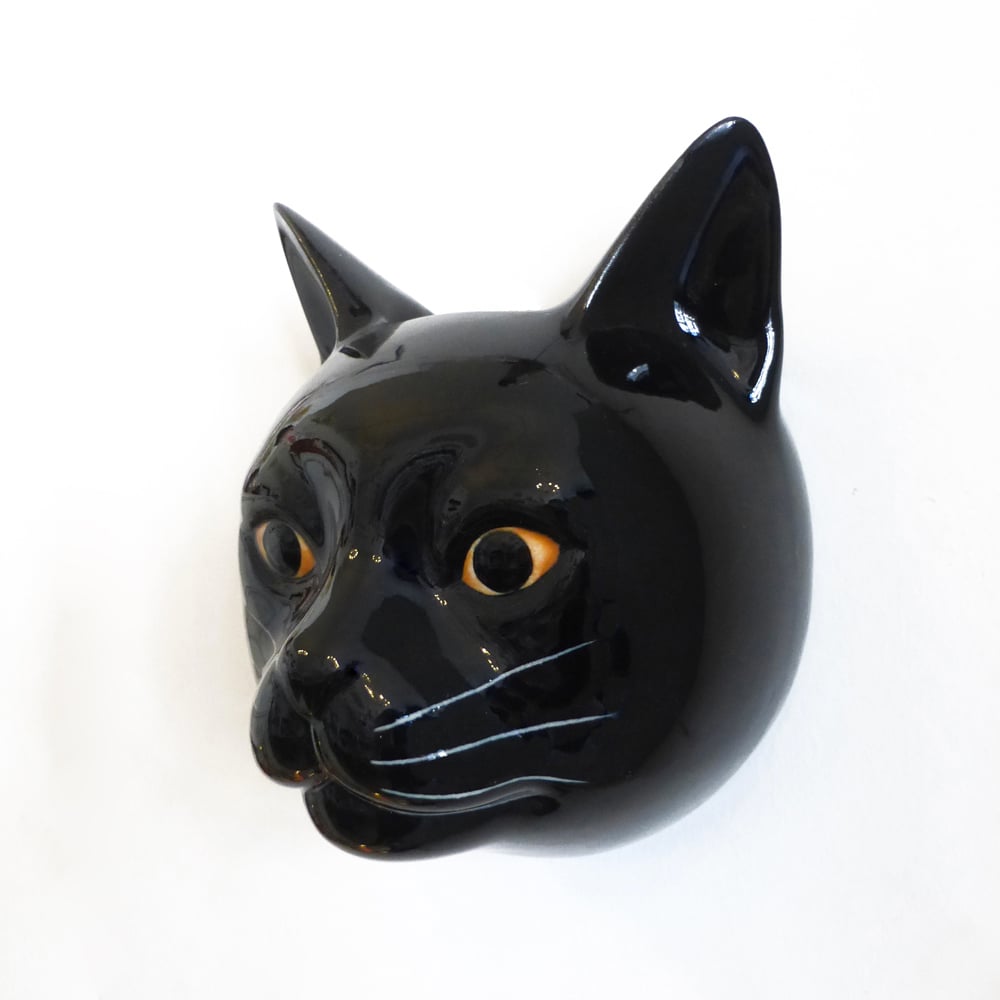 Image of Black Cat Wall Vase